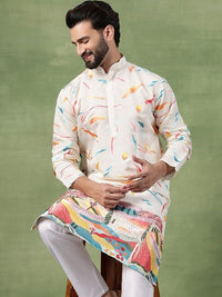 SOJANYA Men Embellished Thread Work Kurta