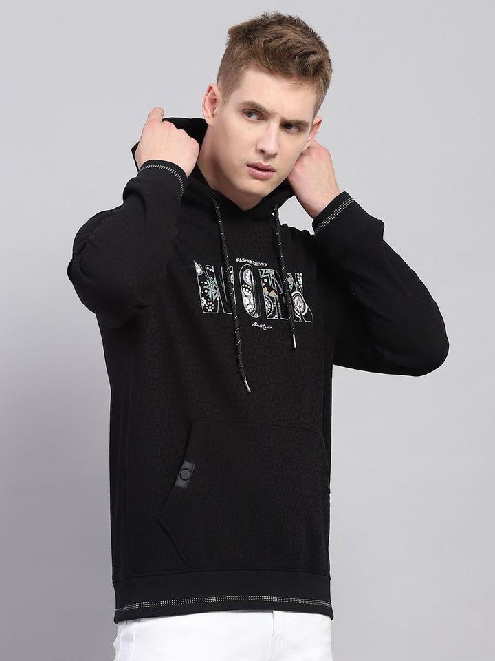 Monte Carlo Men Printed Cotton Hooded Sweatshirt