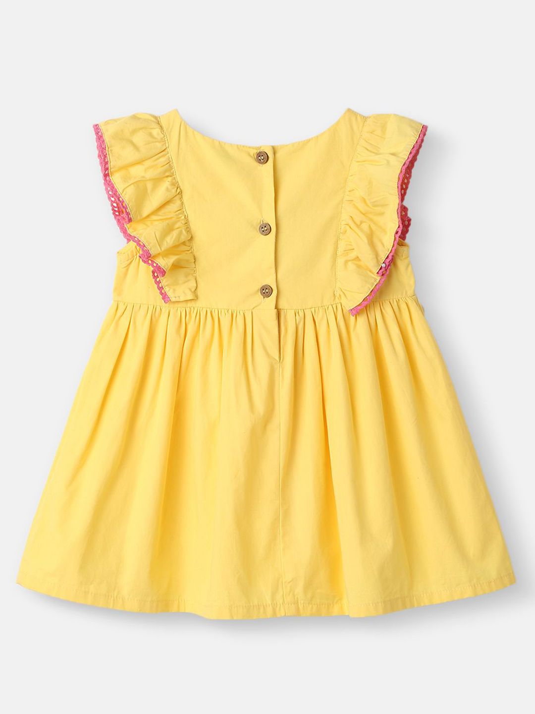 Nauti Nati Embroidered Badge Ruffled Fit & Flare Dress