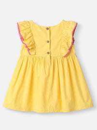 Nauti Nati Embroidered Badge Ruffled Fit & Flare Dress