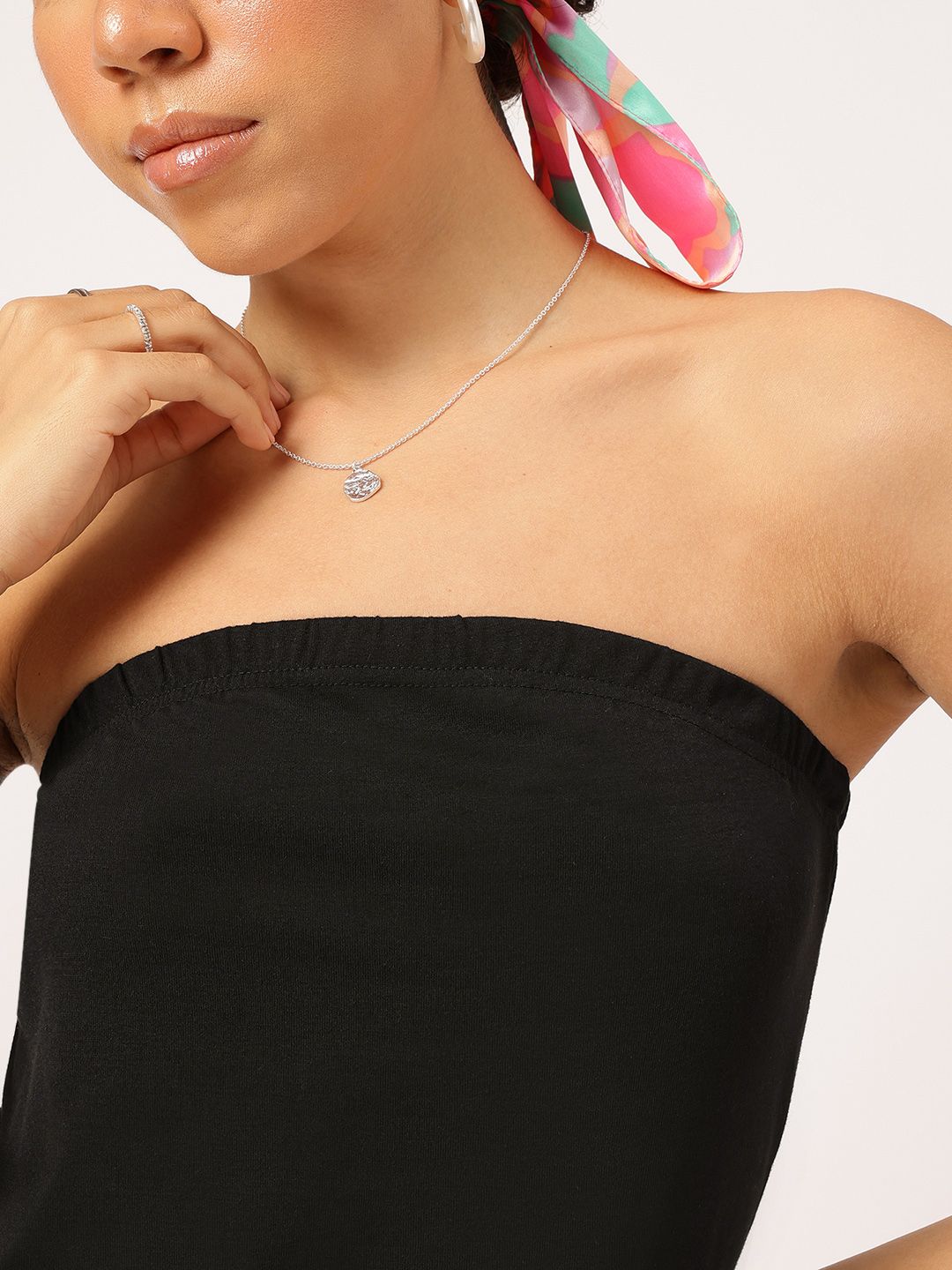DressBerry Free Spirit Strapless Waist Tie-Up Jumpsuit