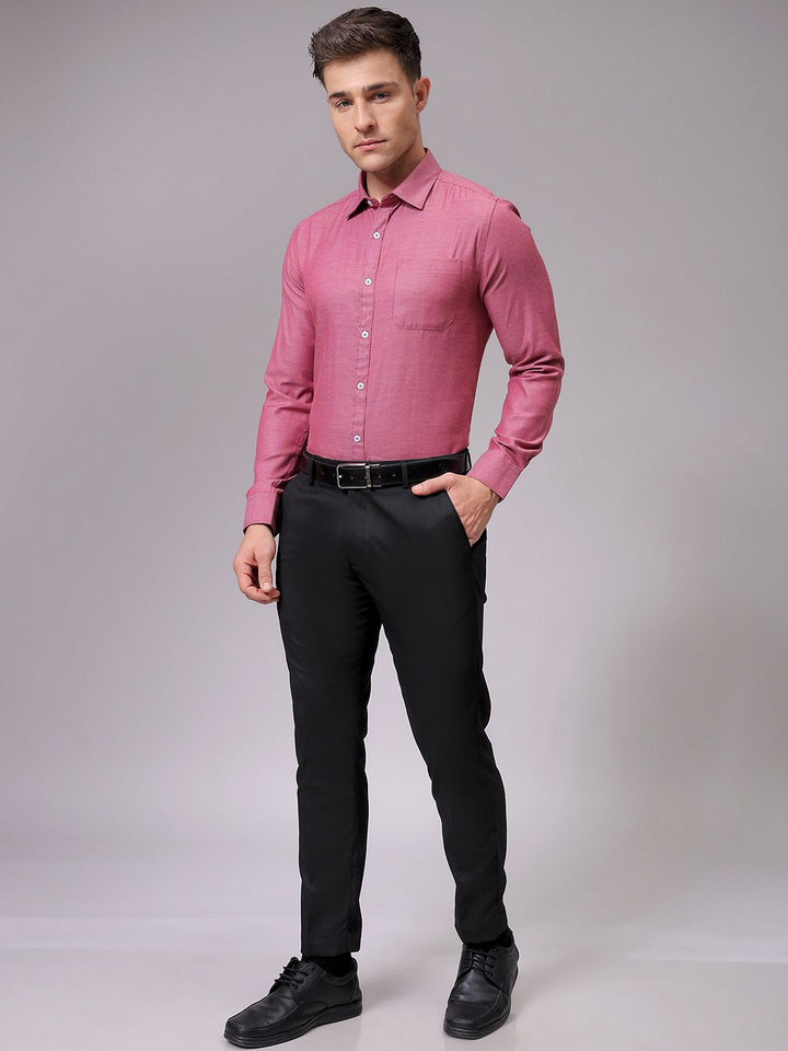 The Indian Garage Co. X Luxe Men Slim Fit Opaque Formal Shirt