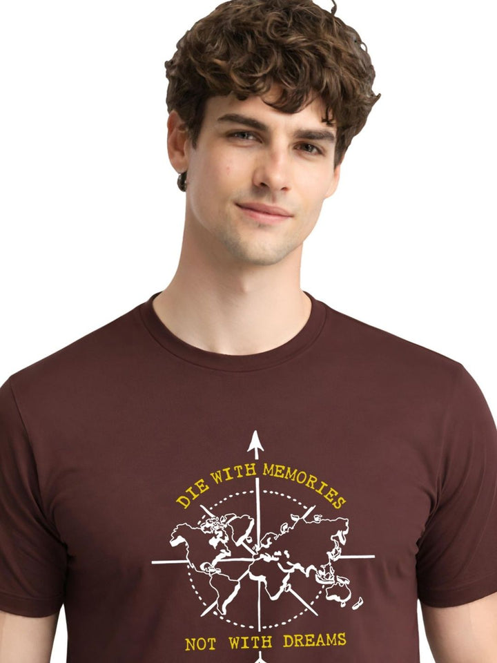 ADRO Men Typography Printed T-shirt