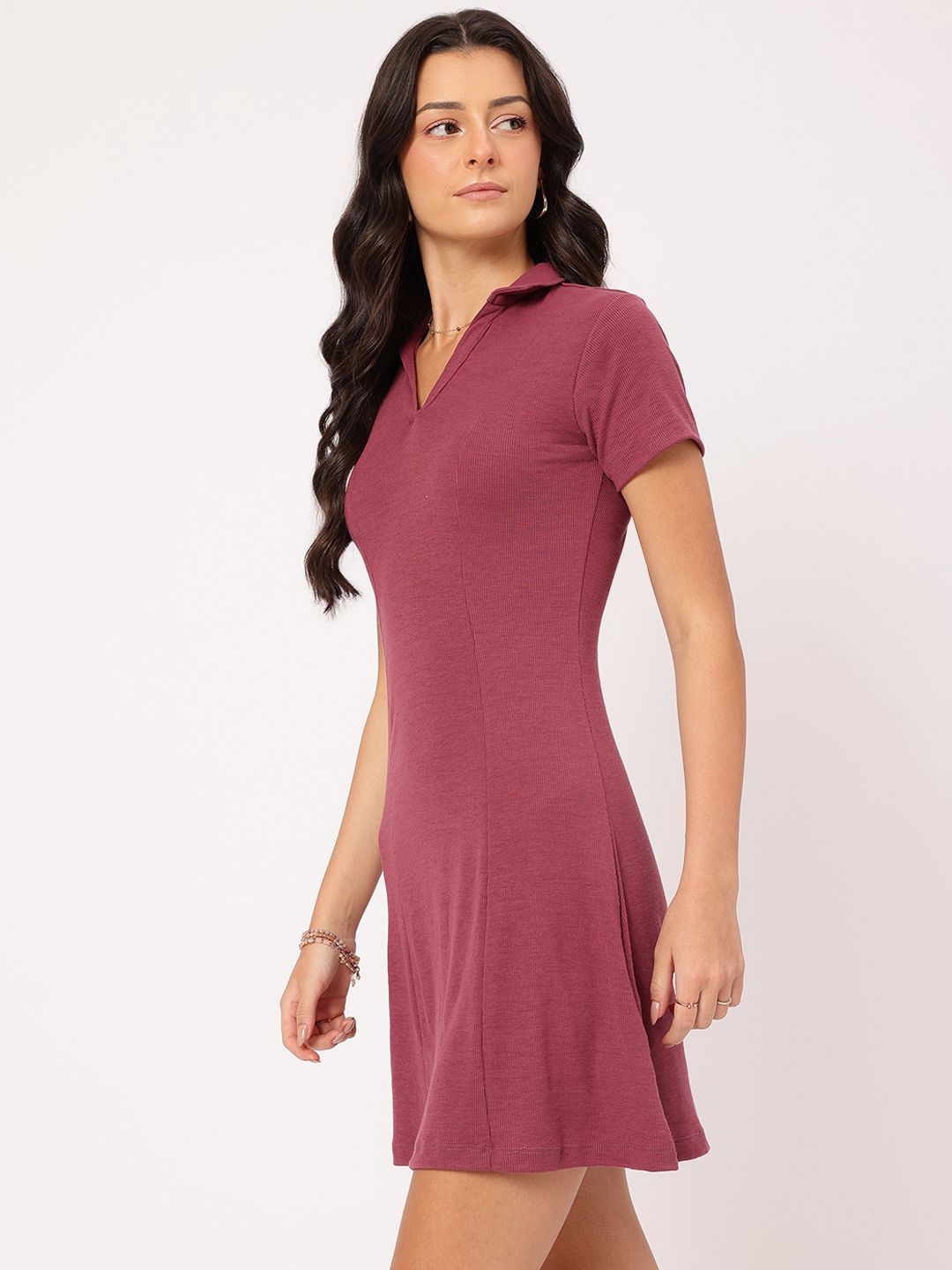 DressBerry Urban Elegance Paneled T-shirt-Style Dress