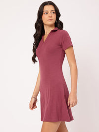 DressBerry Urban Elegance Paneled T-shirt-Style Dress