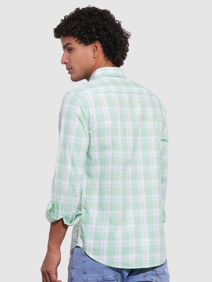 Being Human Men Classic Slim Fit Opaque Checked Casual Shirt
