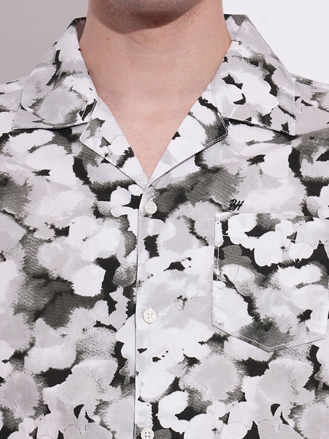 Being Human Men Classic Slim Fit Opaque Printed Casual Shirt