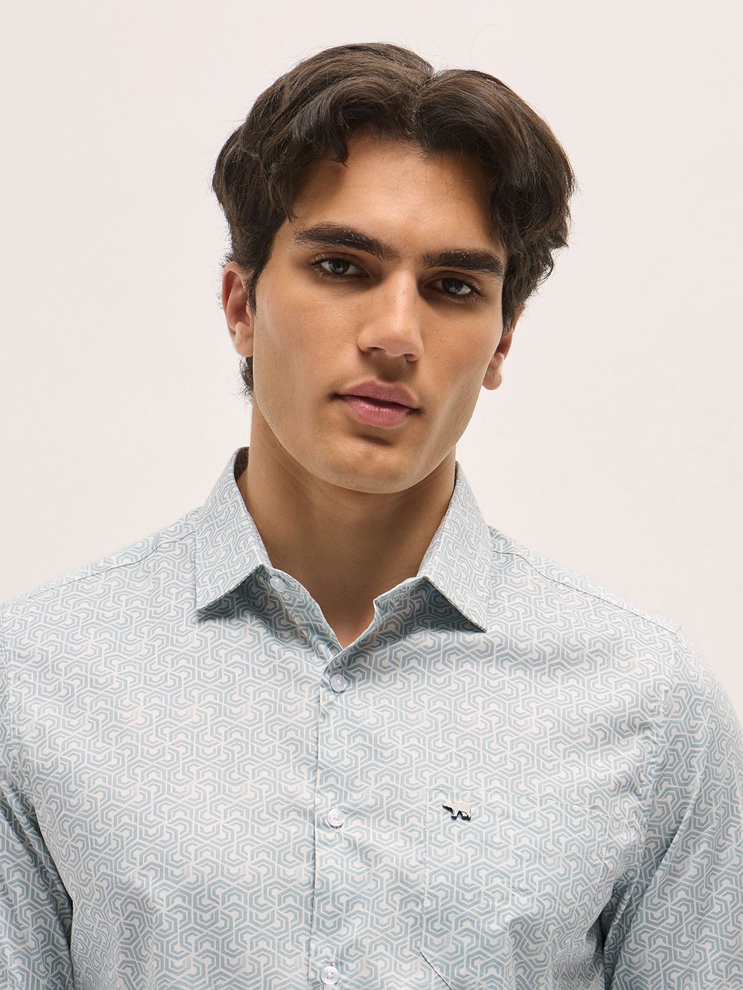THE BEAR HOUSE Men Tailored Fit Opaque Printed Formal Shirt