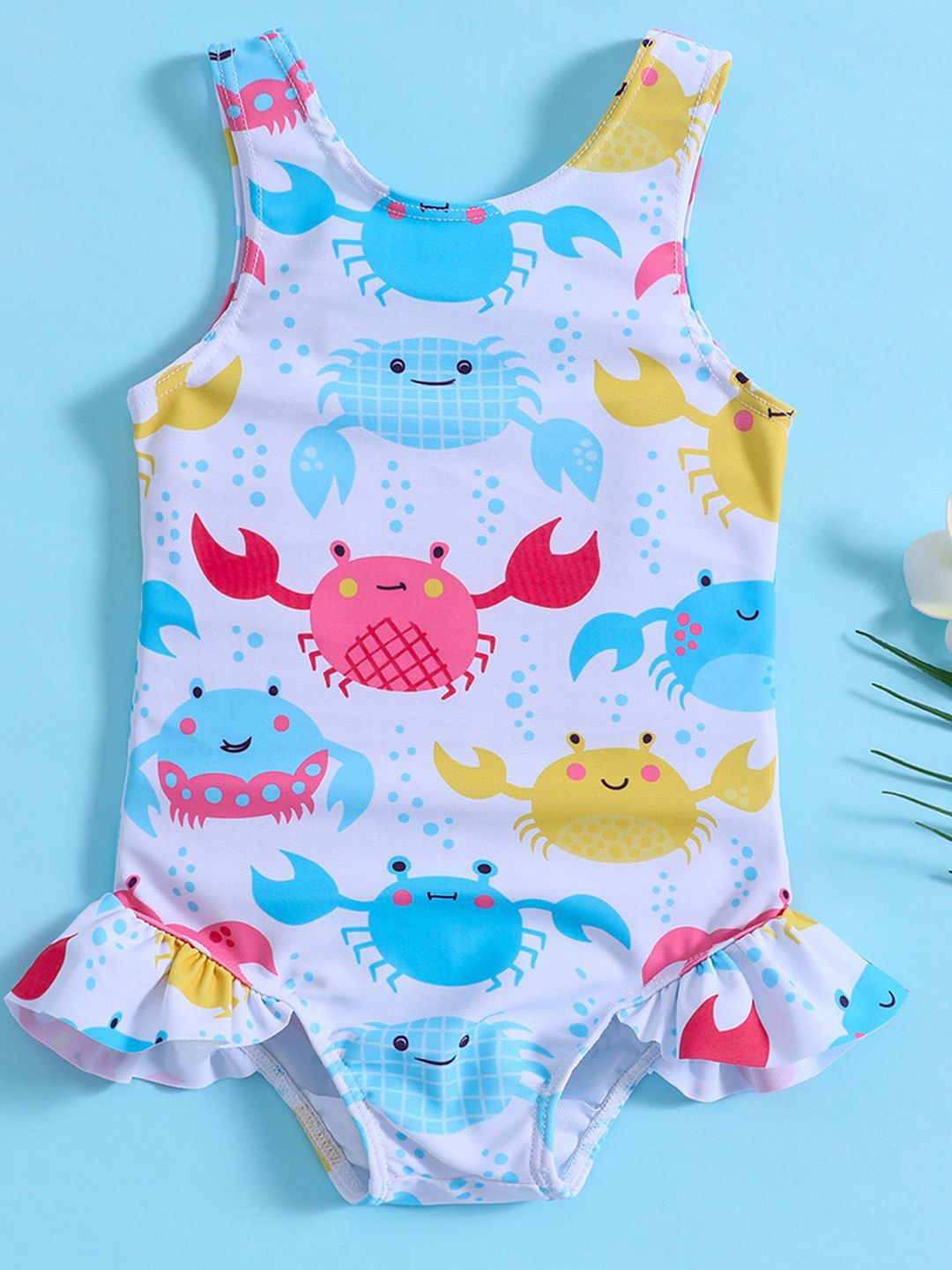 YK Infant Girls Printed Sleeveless Bodysuit