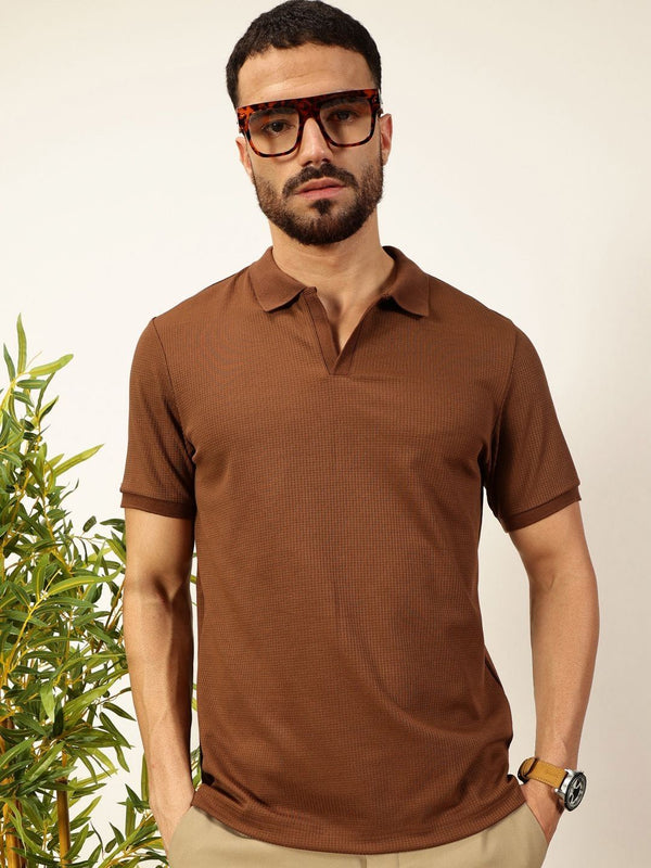 Thomas Scott Men Anti Odour Solid Polo Collar T-Shirt