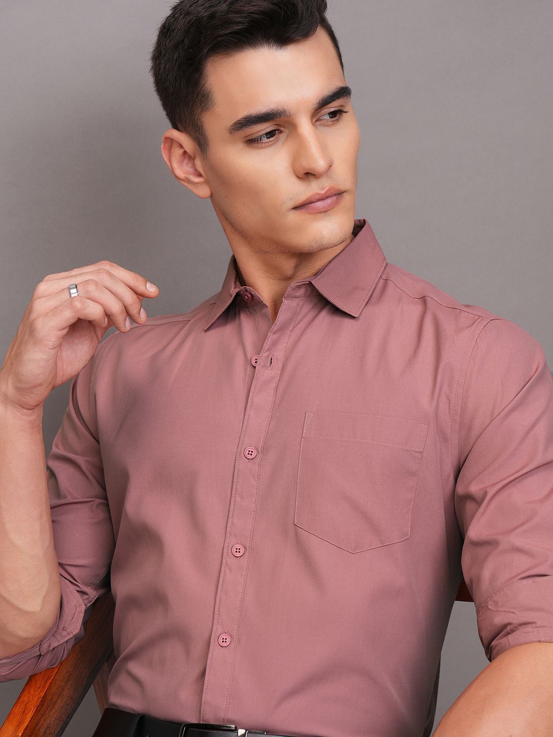 HIGHLANDER Men Slim Fit Shirt