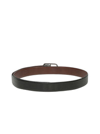 Teakwood Leathers Men Textured Leather Reversible Formal Belt