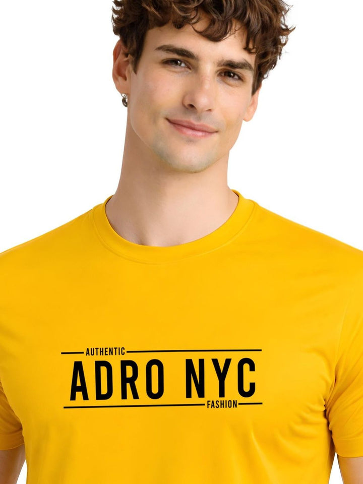 ADRO Men Typography Printed T-shirt