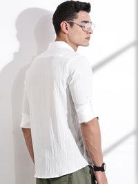 Thomas Scott Men Classic Slim Fit Opaque Casual Shirt