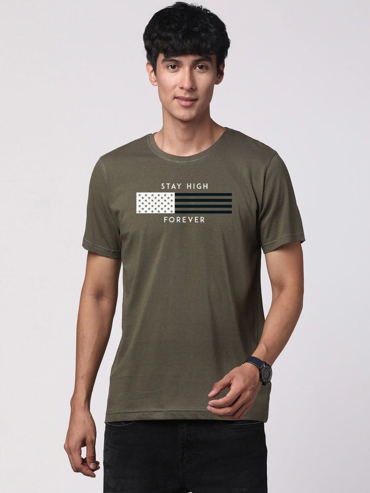 ADRO Men Graphic Printed Cotton T-shirt