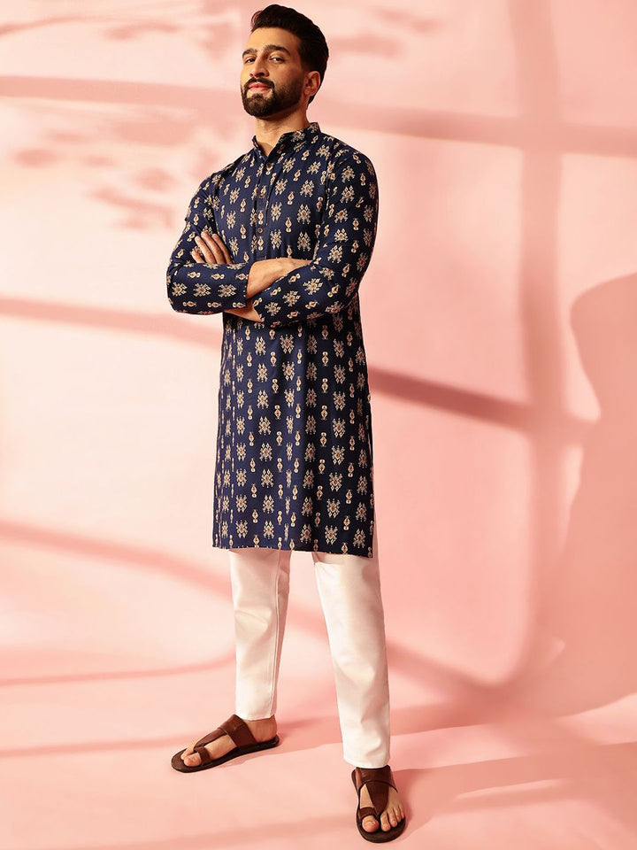 Anouk Men Paisley Printed Regular Kurta with Pyjamas