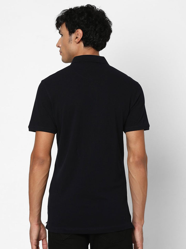 SPYKAR Regular Fit Polo Collar Short Sleeve Pure Cotton T-shirt