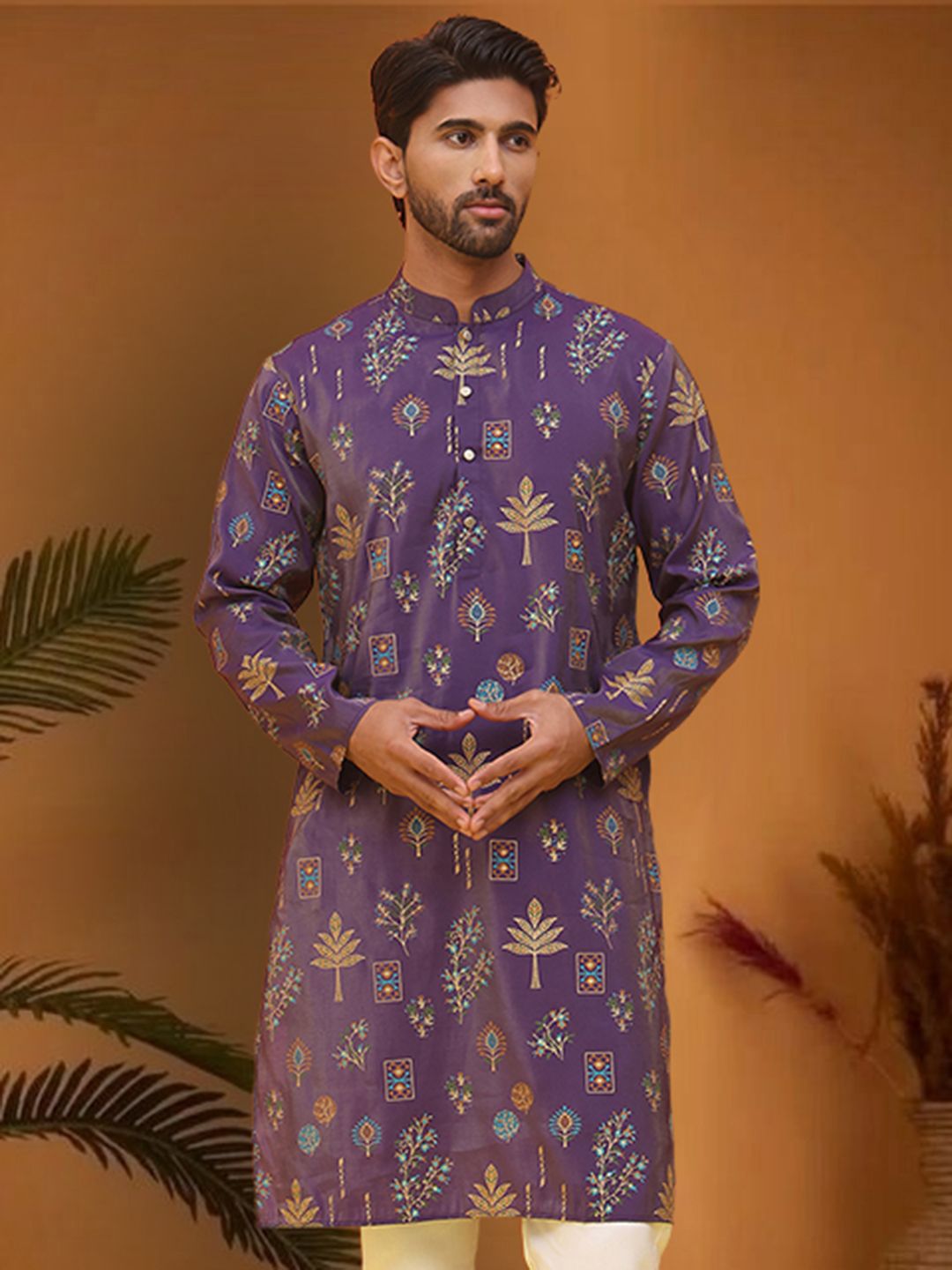 Jompers Floral dicetak lurus kurta