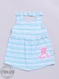 Moms Love Infant Girls Peppa Pig Printed Pure Cotton Fit & Flare Dress