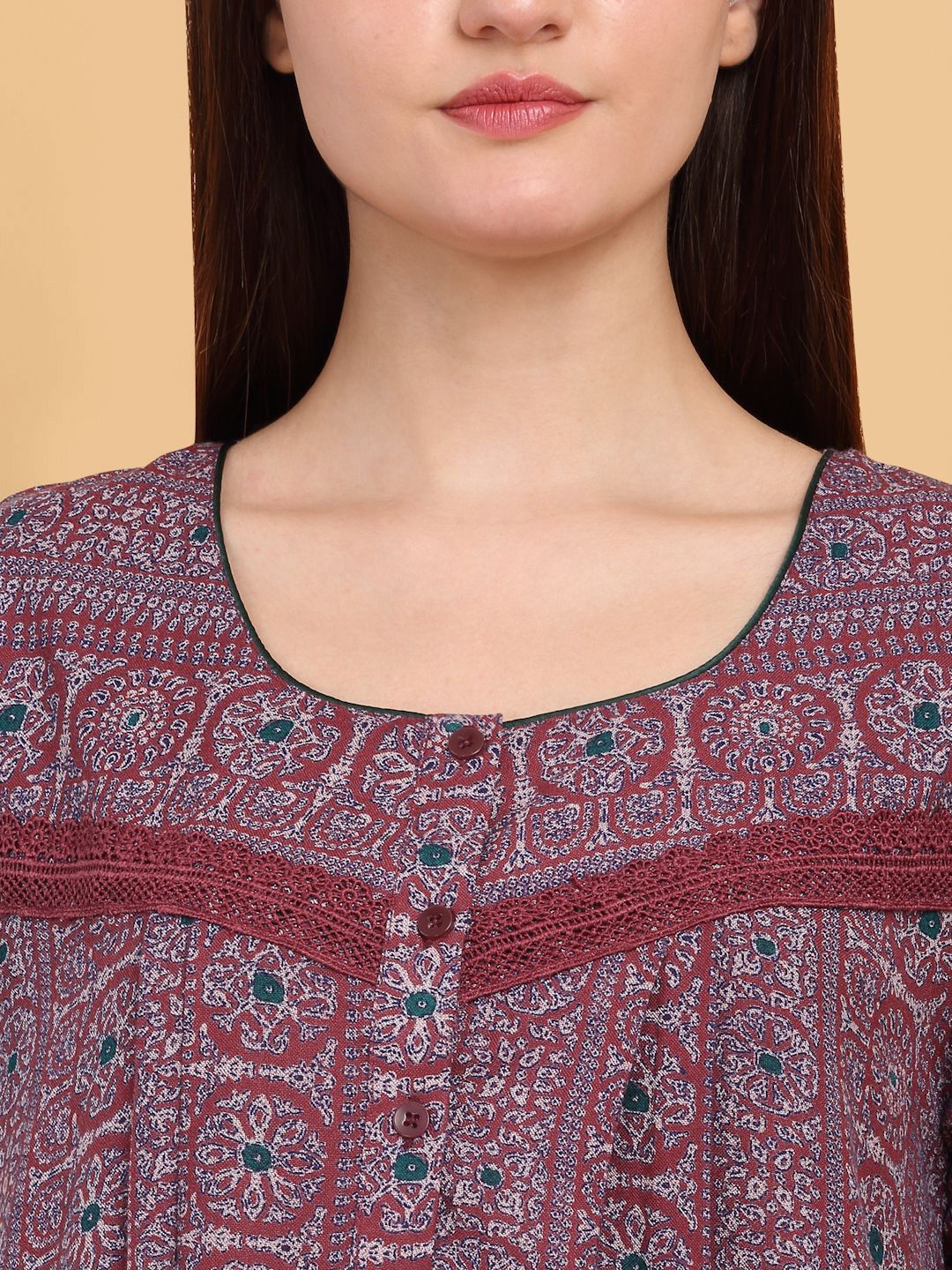 Sweet Dreams Printed Maxi Nightdress