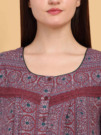 Sweet Dreams Printed Maxi Nightdress