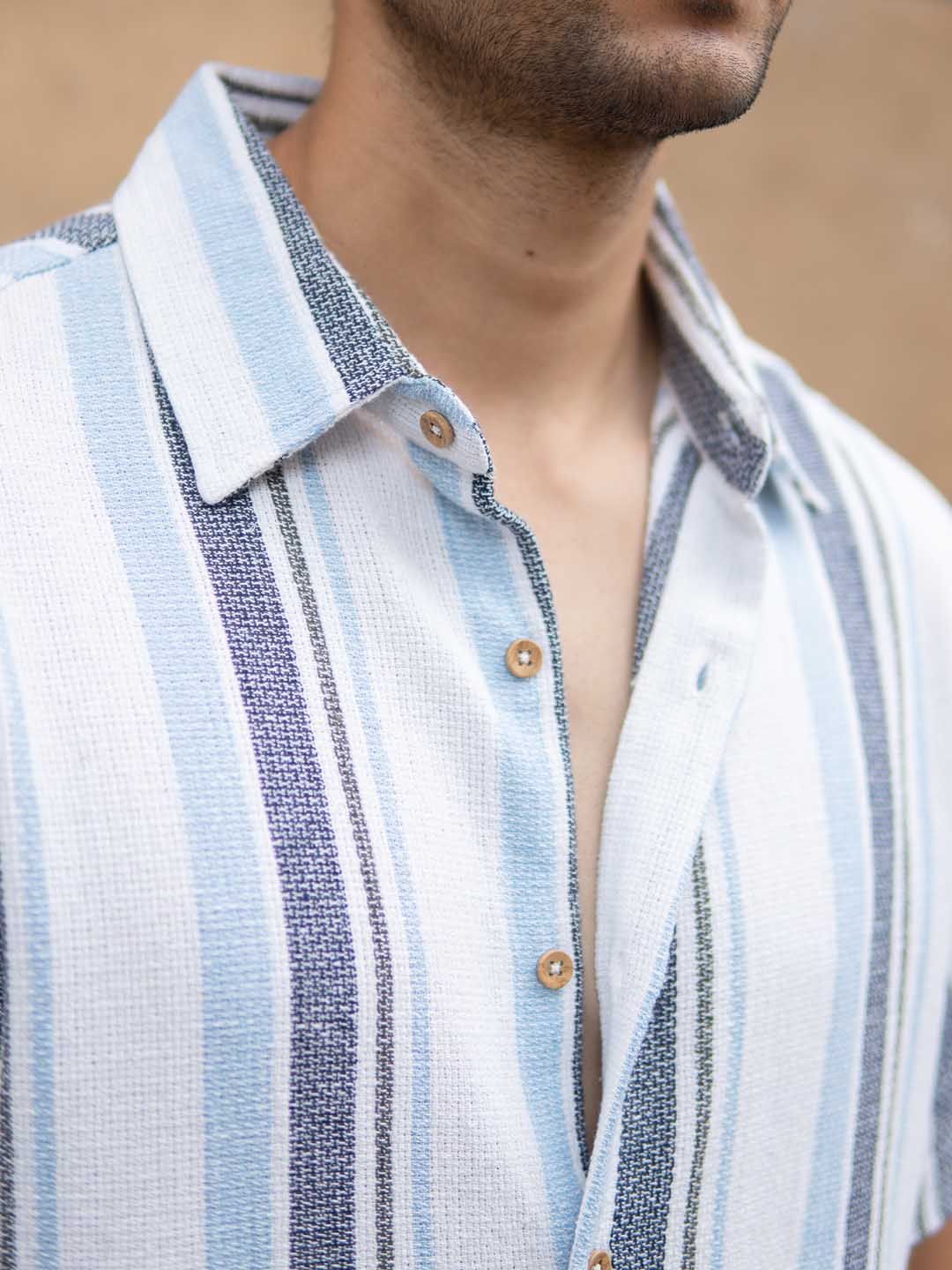 Powerlook Men Striped Casual Shirt