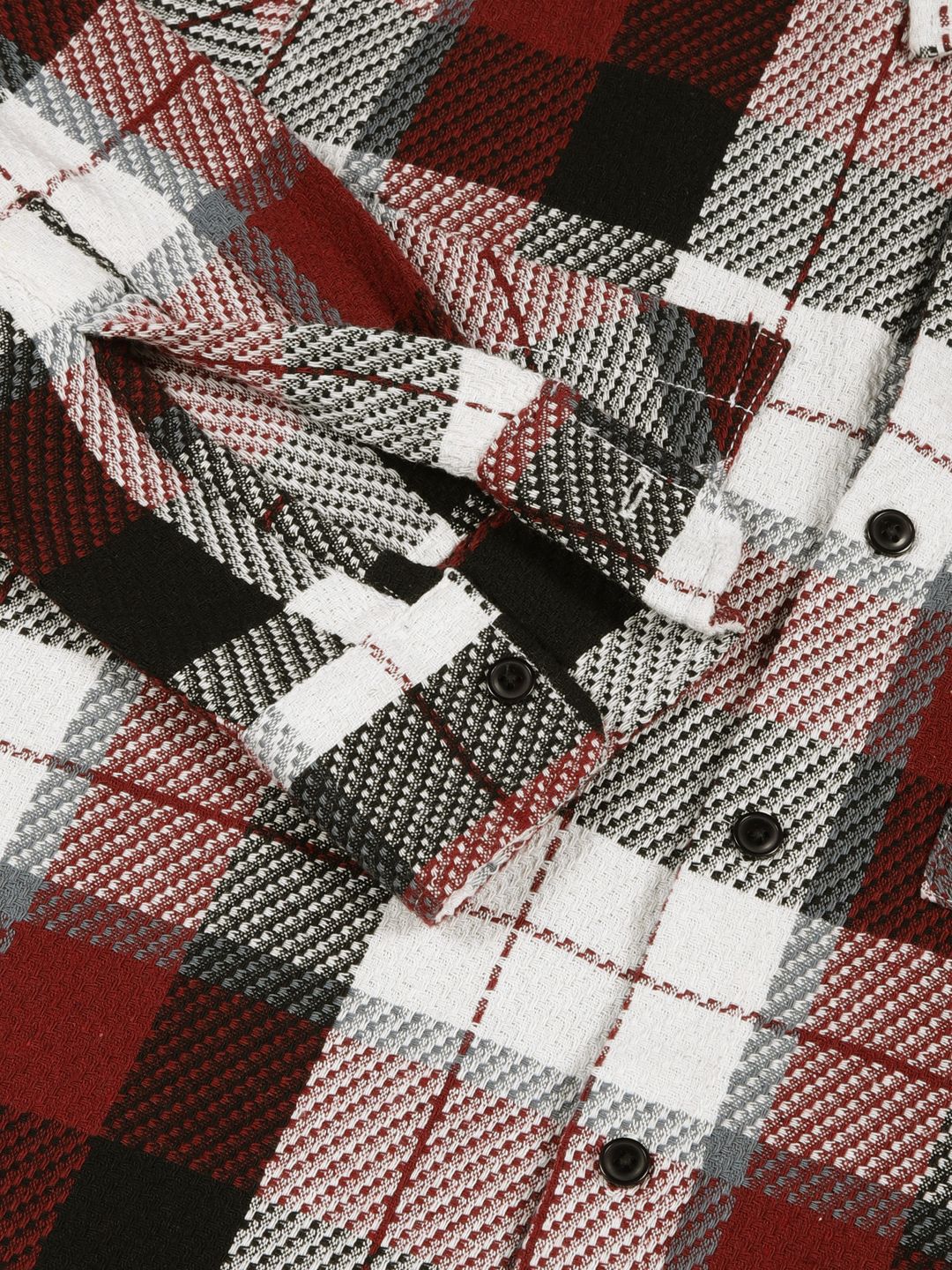 Thomas Scott Men Premium Tartan Checked Casual Shirt