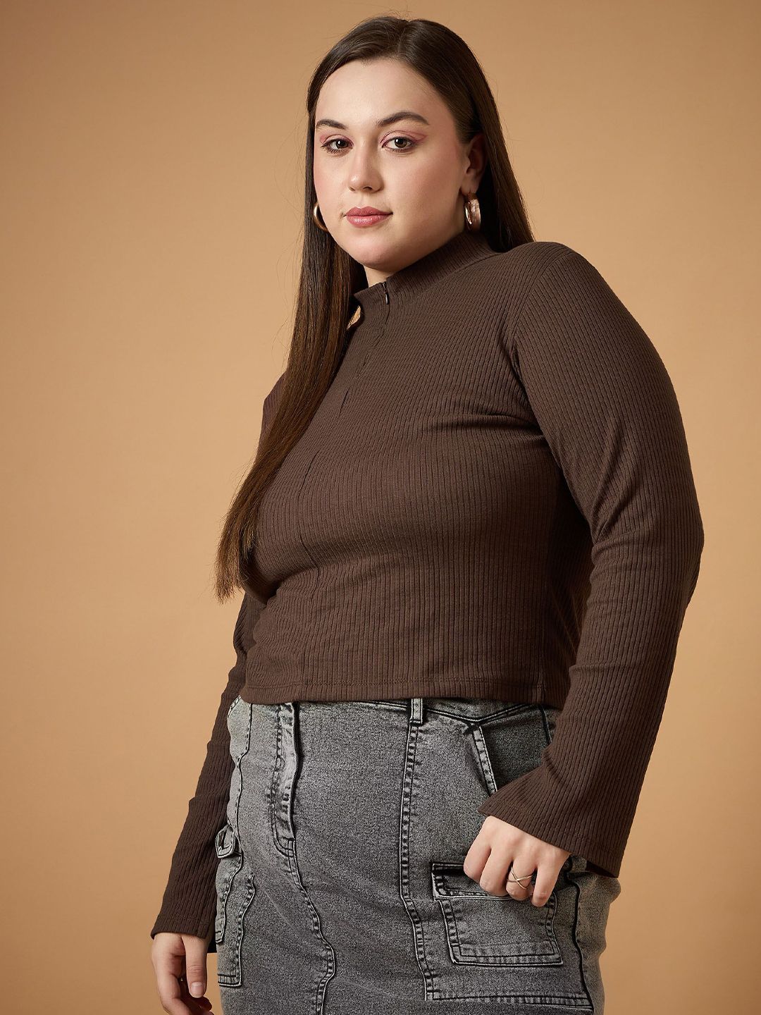 SASSAFRAS Curve Slit Sleeve Top