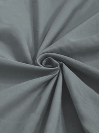 KLOTTHE Grey Blue Solid Fitted 300 TC Double King Fine Bedsheet With 4 Pillow Covers
