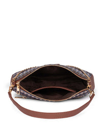 ZOUK Women Textured Baguette Sling Bag