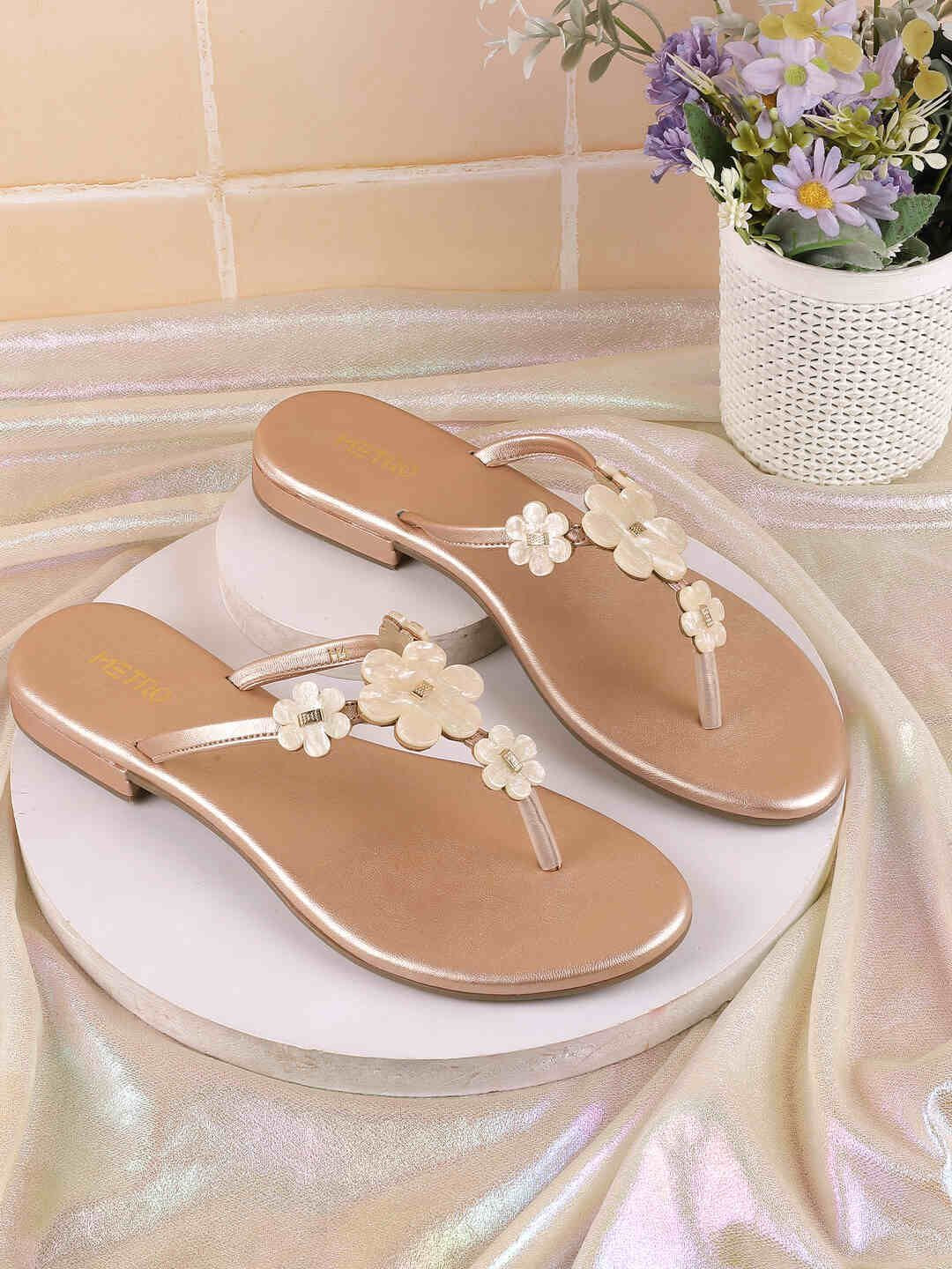 Metro Women Open Toe Flats