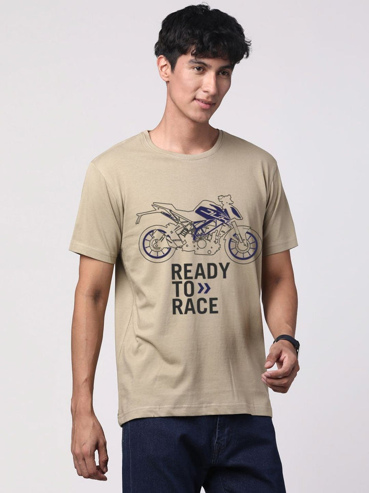 ADRO Men Graphic Printed Round Neck Cotton T-shirt