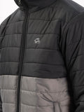 ADRO Men Colourblocked Windcheater Bomber dengan Jaket Patchwork