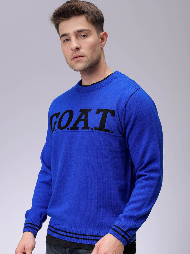 The Indian Garage Co Men Typography Printed Pullover