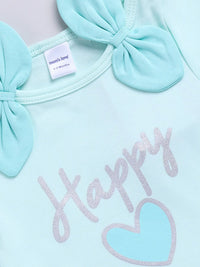 Moms Love Girls Typography Printed Pure Cotton Clothing Set