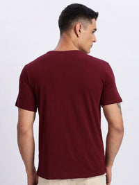 ADRO Men Typography Printed Round Neck Cotton T-shirt
