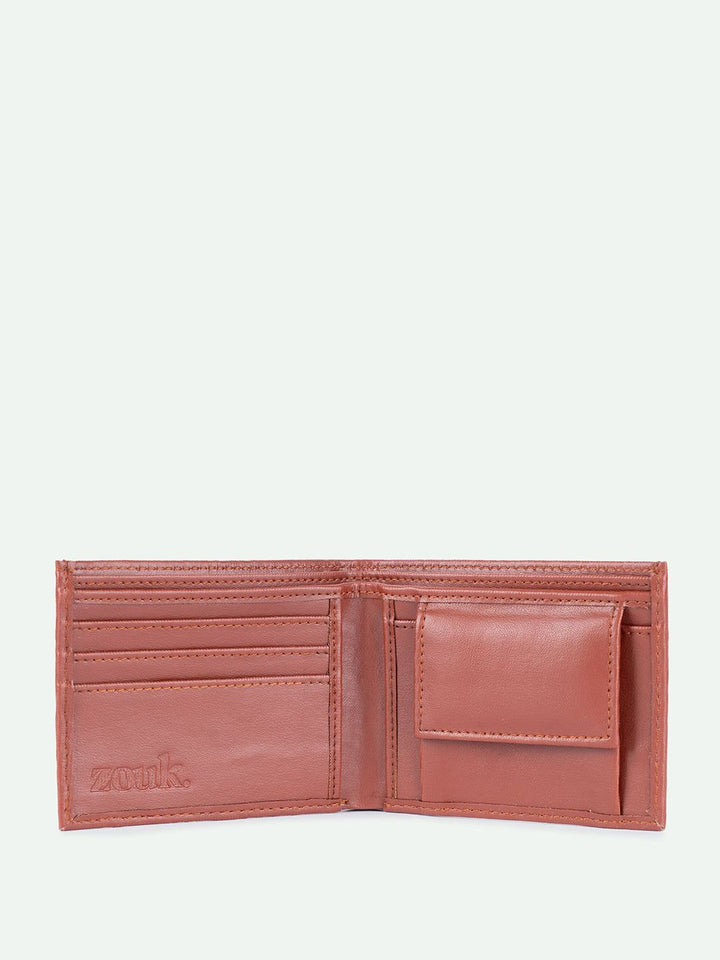 ZOUK Classic Pro Men Leather Two Fold Wallet
