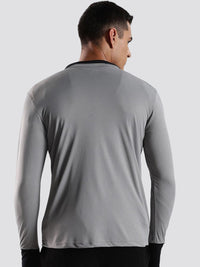 ADRO Men Mock Collar Solid Lightweight Casual Sporty Jacket