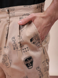 The Indian Garage Co Men Mid-Rise Printed Shorts