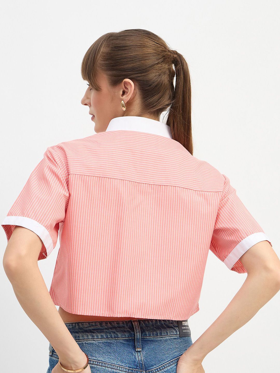 SASSAFRAS Women Striped Casual Shirt