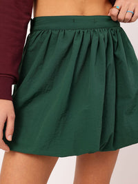 DressBerry Dreamy Drape Gathered Balloon Mini Skirt