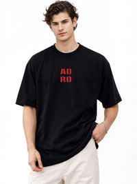 ADRO Men Printed Drop-Shoulder Sleeves T-shirt