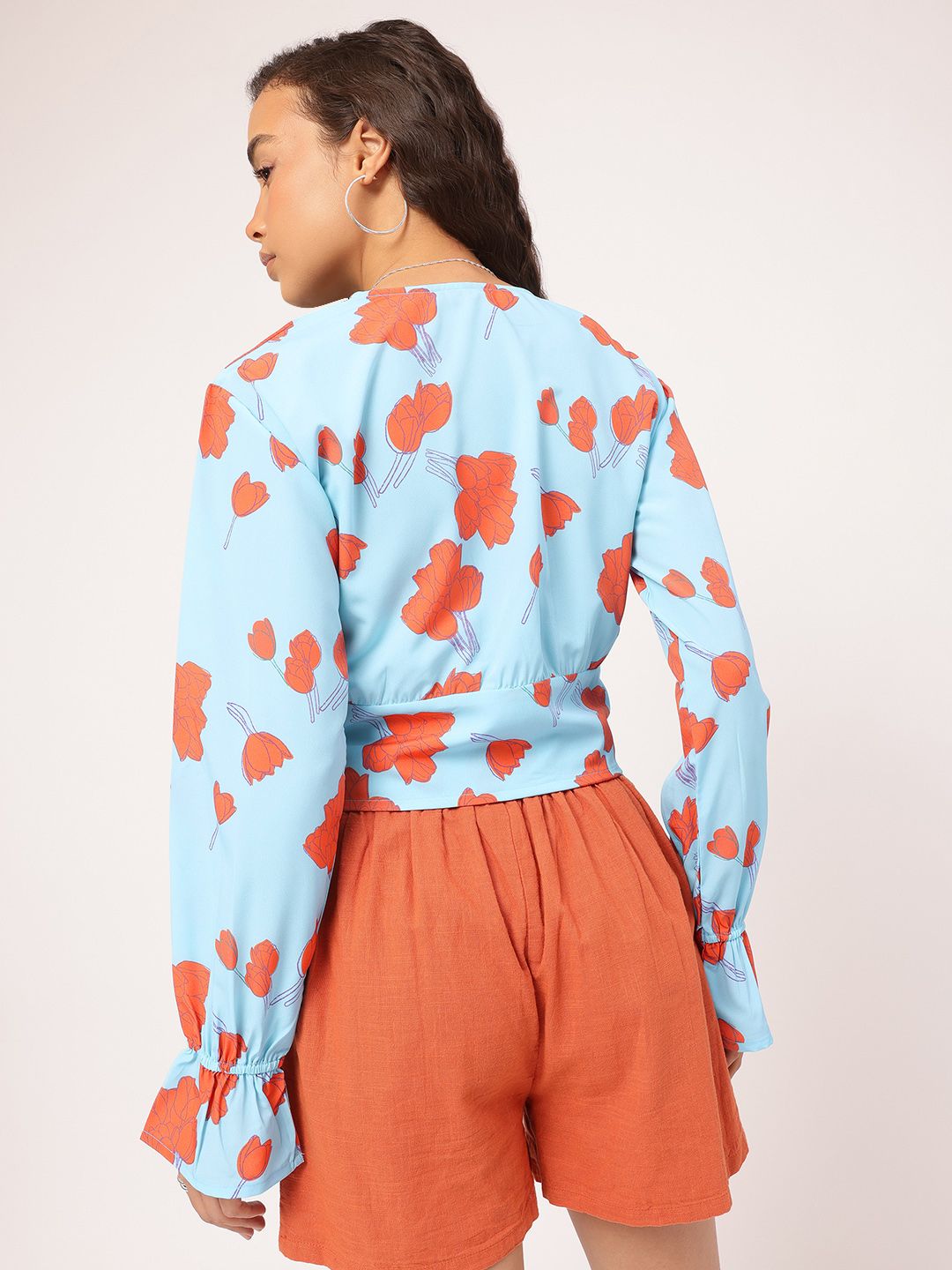 DressBerry Bloom & Beyond Floral Printed Shirt Style Top