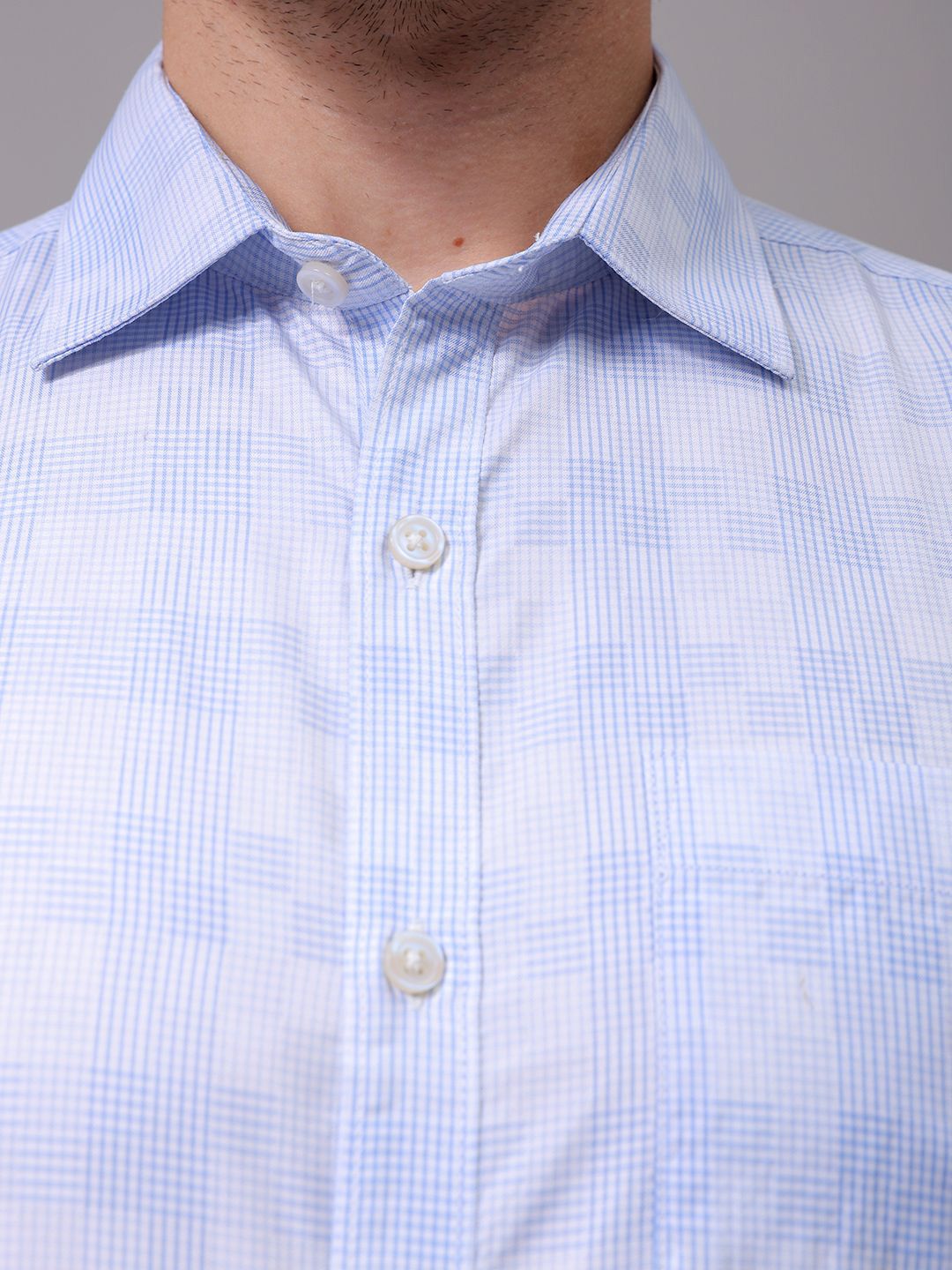 The Indian Garage Co. X Luxe Men Slim Fit Opaque Checked Formal Shirt