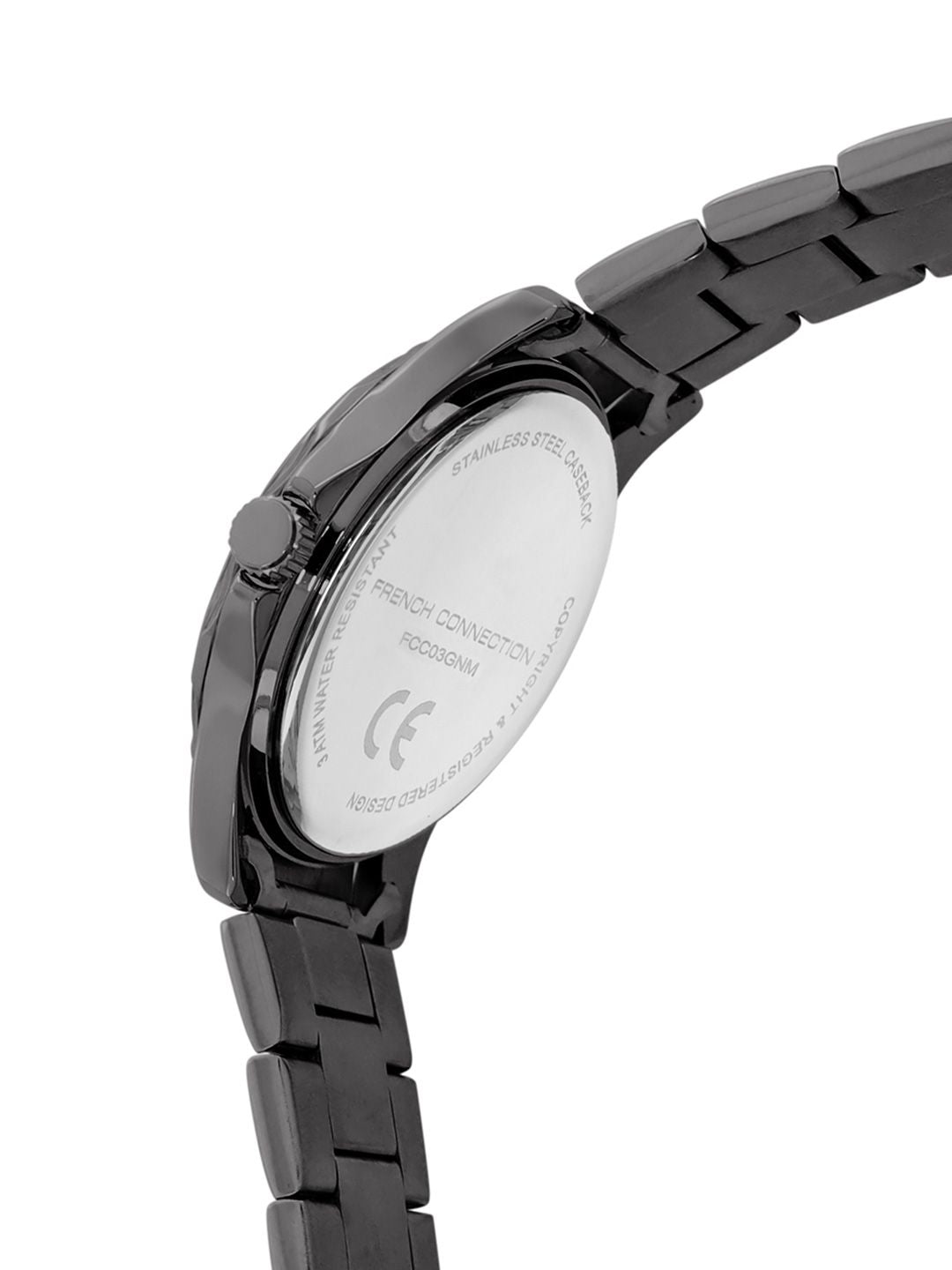 Sambungan Perancis Lelaki Dial & Gelang Keluli Tahan Karat Tali Analog Watch FCC03GNM