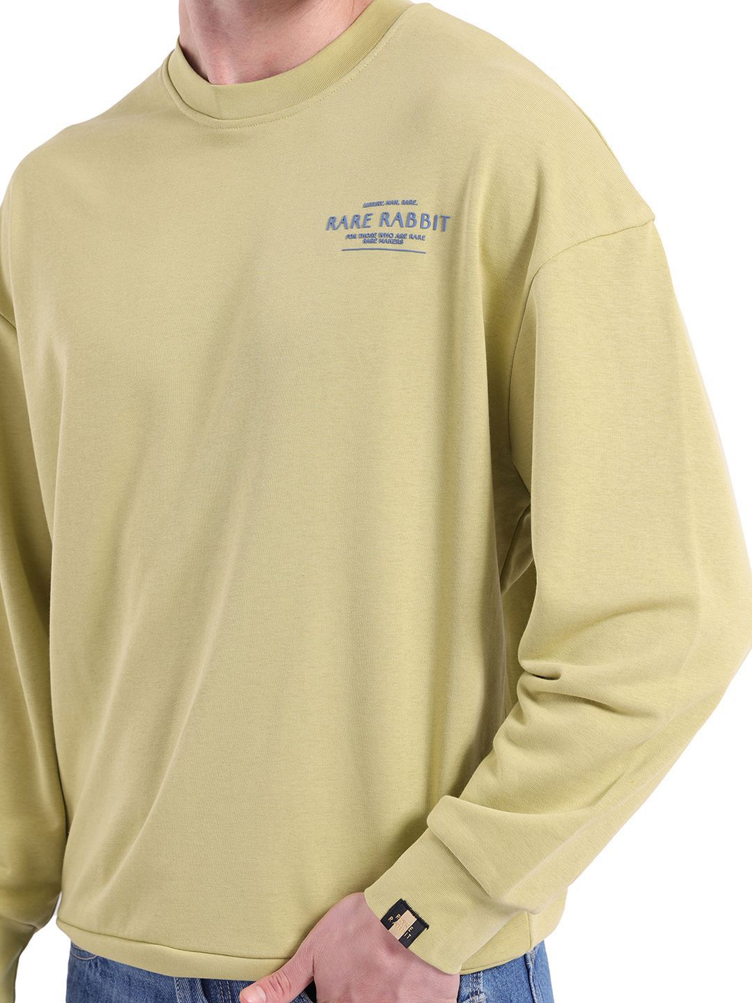 RARE RABBIT Men Cotton Sweatshirt