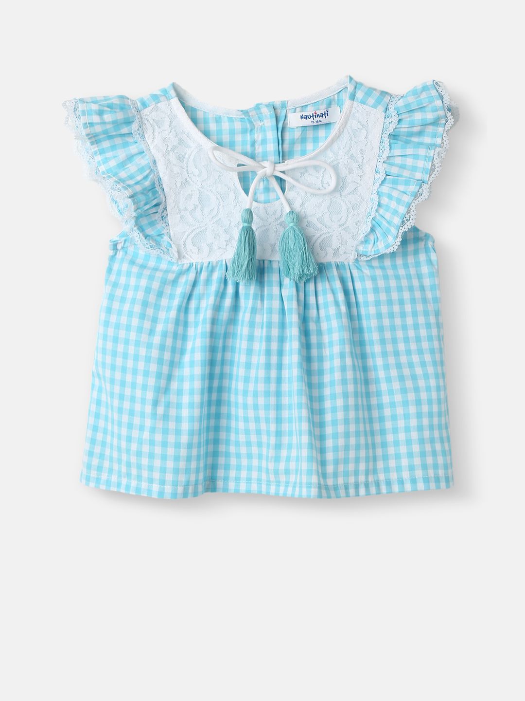 Nauti Nati Girls Checked Top with Shorts