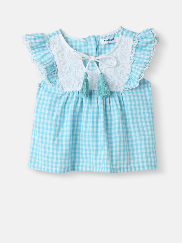 Nauti Nati Girls Checked Top with Shorts