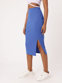 DressBerry Werk It Wednesday Ribbed Bodycon Midi Skirt
