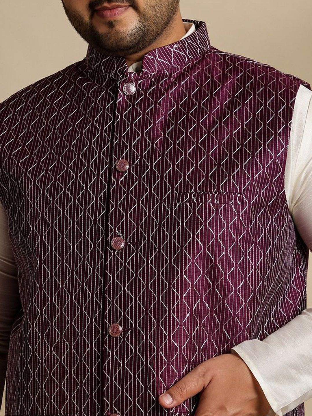 Jaket Nehru Sulam SOJANYA PLUS